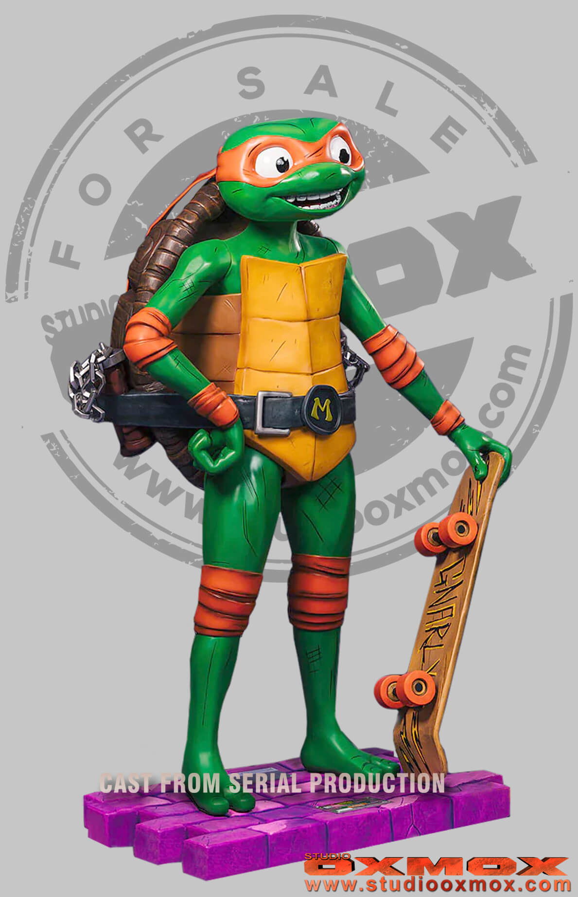 Teenage Mutant Ninja Turtle movie, life size Ninja Turtle statue, Michelangelo