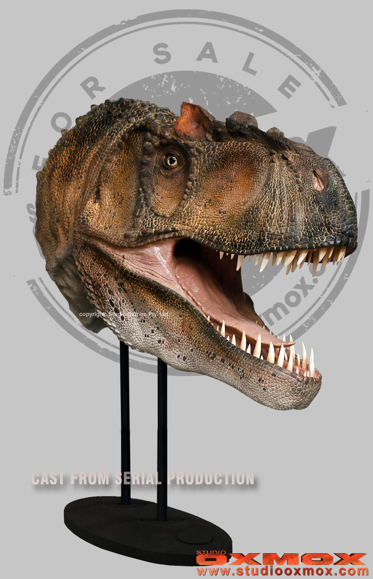 Allosaurus dinosaur sculpted by studio oxmox