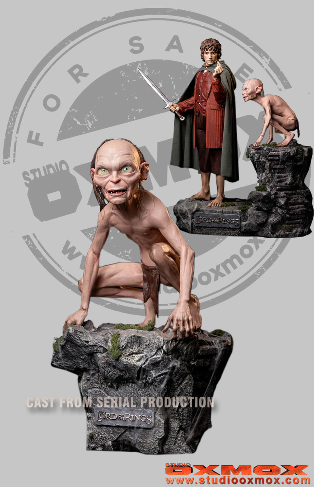 Gollum life-size statue Lord of the Rings Movie version